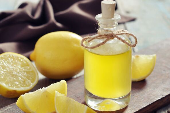 aceite de limón para el rejuvenecimiento de la piel