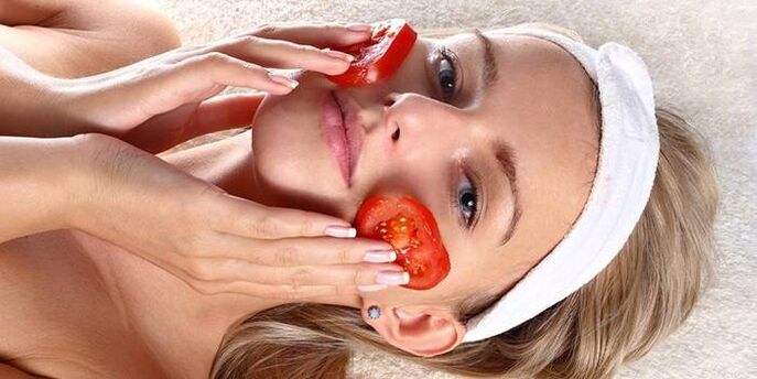 tomates para el rejuvenecimiento de la piel